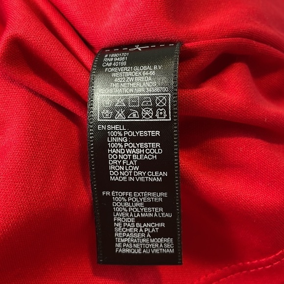 Forever 21 Red Fit and Flare Dress Size Small - Picture 7 of 7